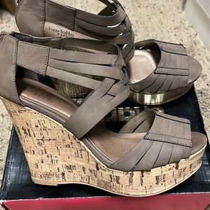 Women’s wedge heel sandals. Size 9